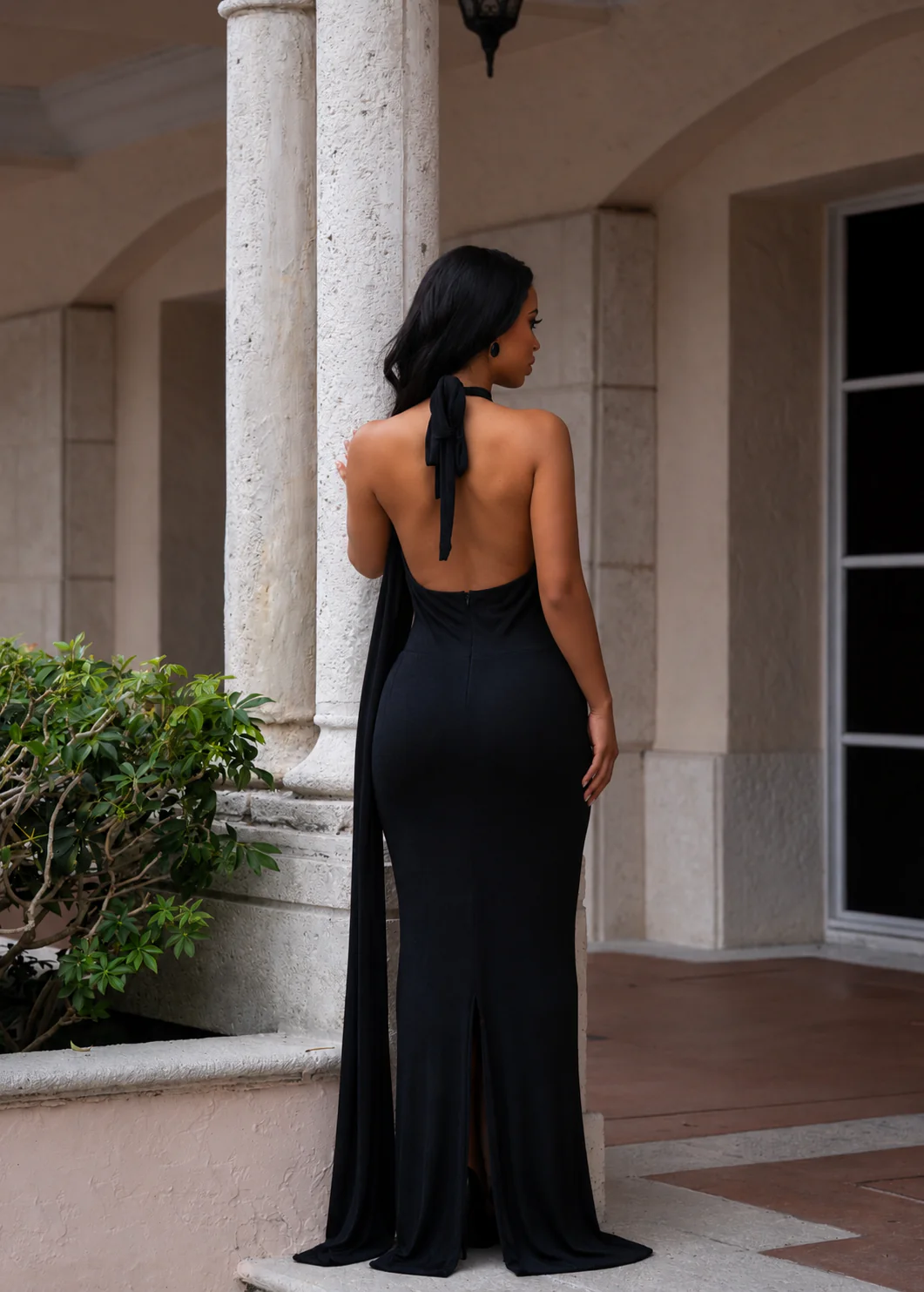 Dazzling Nights Maxi Dress Black - Image 3