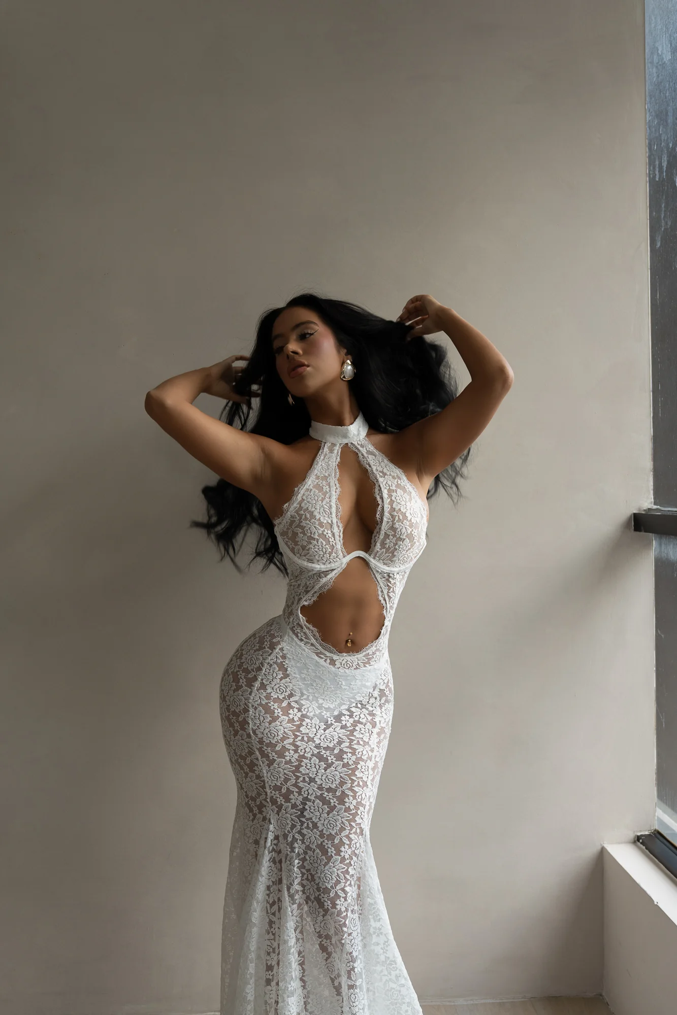 Eternal Muse Lace Maxi dress White - Image 6