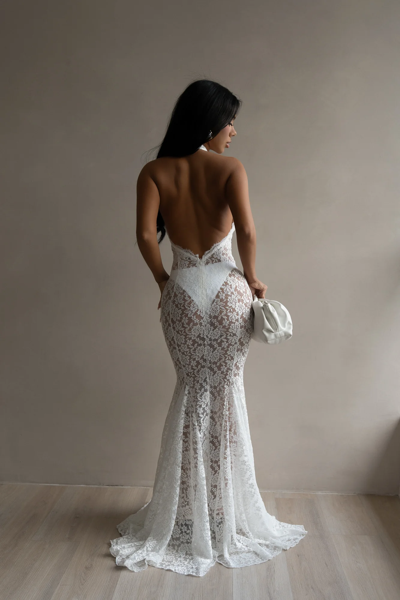 Eternal Muse Lace Maxi dress White - Image 8