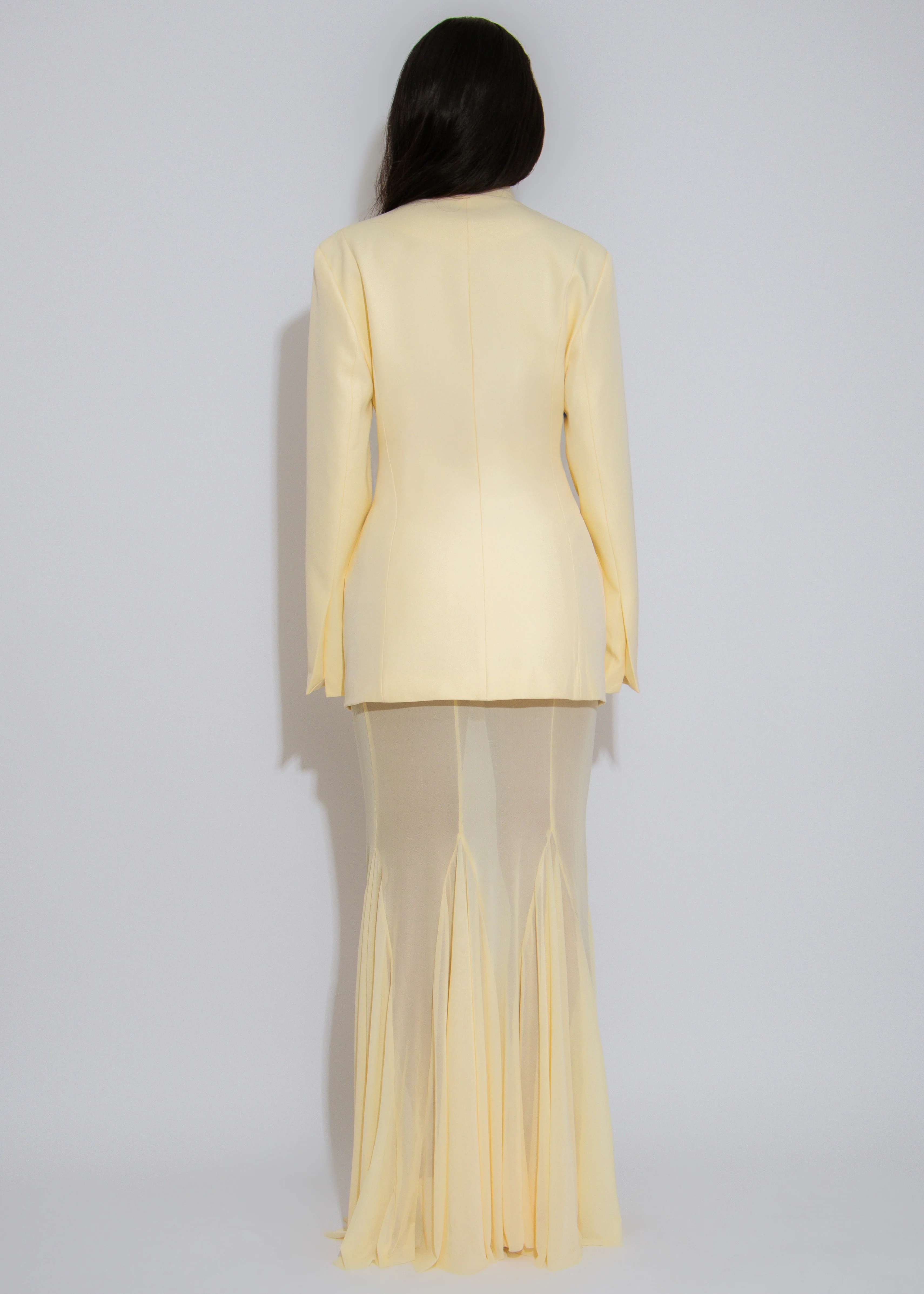 Luxe Layers Mesh Skirt Set Yellow - Image 15