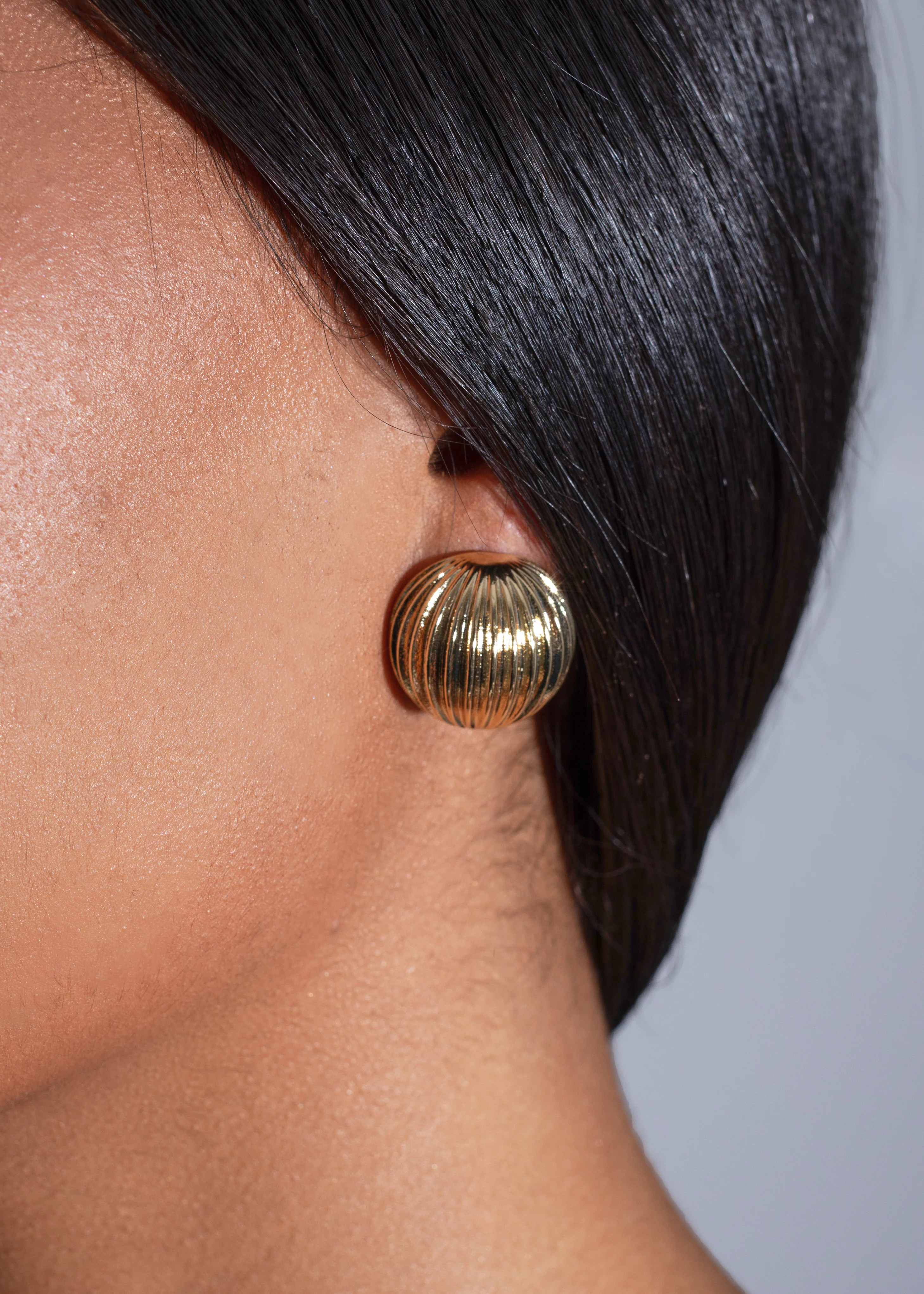 Nebula Whirl Earrings Gold - Image 2