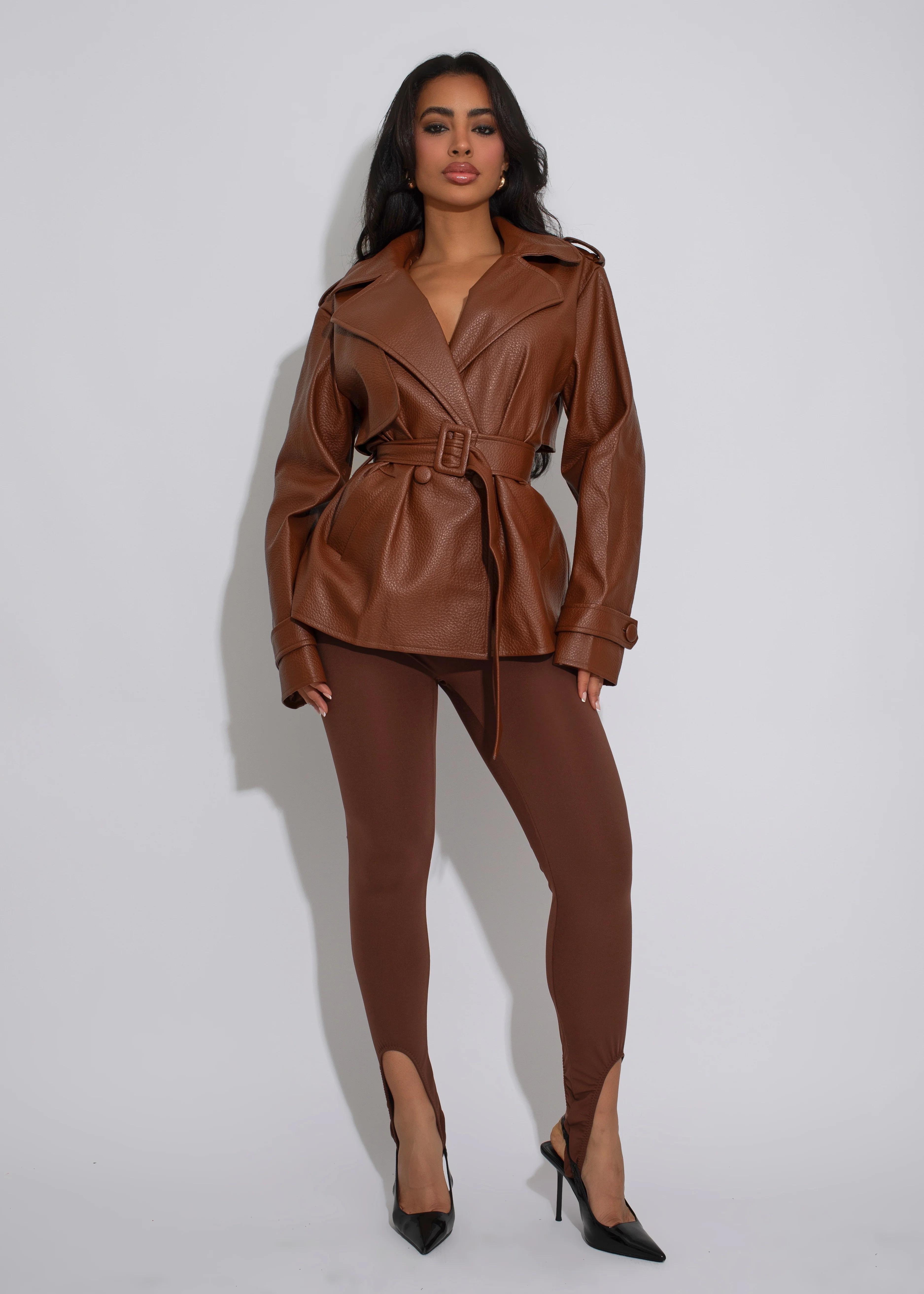 Power Sculpt Leggings Brown