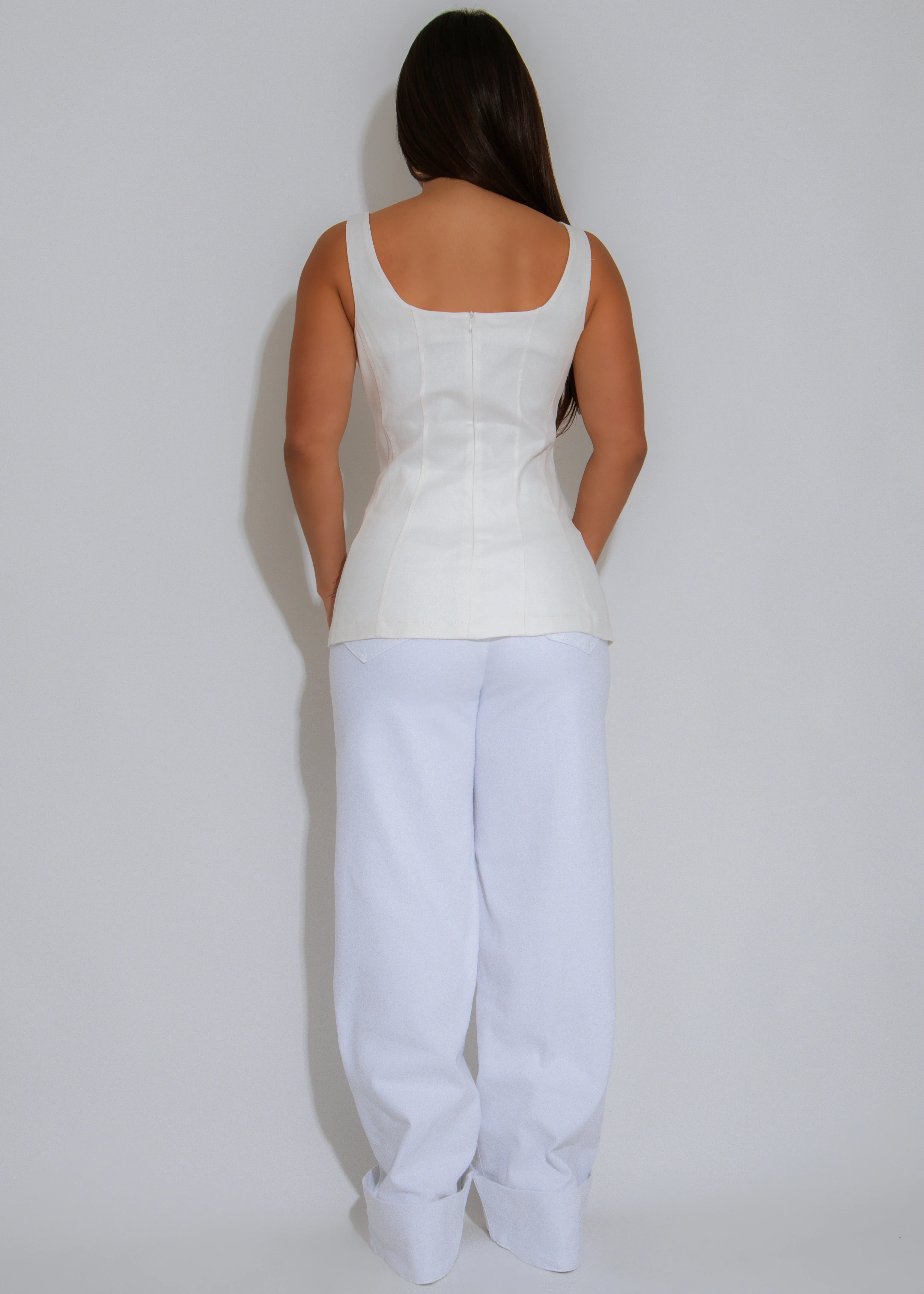 Sea Muse Long Top White - Image 3